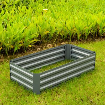 China blunt edges 4ft Galvanized Steel Raised Garden Bed for sale
