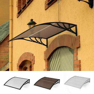 China Mail Order Canopy Window Awning Canopy For Door And Window 80x100 cm Patio Cover Shelter With Black Support for sale