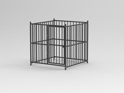 China Outdoor Dog Kennel Heavy Duty Metal Frame Fence Dog Cage Outside Pen Playpen Dog Run House Without Roof for sale