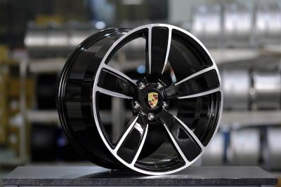 China 5x130 Forged Black Wheels 22 Inch 22X9.5 71.6 Fit Porsche Cayenne Turbo for sale