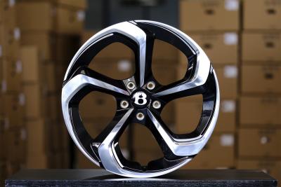 China Polished 22x10 Inch Wheels Custom 9.0-13J BENTAYGA S Forged Alloy Rims for sale