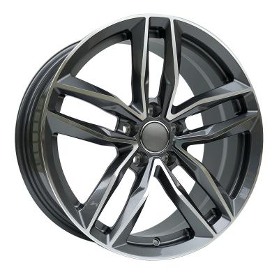China Aluminum Replica 17 18 19 Inch Alloy Wheels Audi Split 5 Spoke Wheels 57.1/66.6 for sale