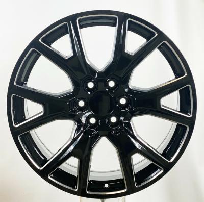 China Gloss Black Milled Chevrolet Replica Wheels 2000-2021 22 Inch Tahoe Replica Wheels for sale