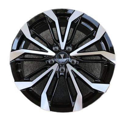 China Aluminium PCD 5x114.3 Black Machined Face Wheels Flow Formed Truck Wheels 73.1 for sale
