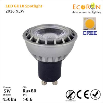 China ce rohs approval cri80 2700K retrofit globe 5w 7w cree cob gu10 led spotlight for sale