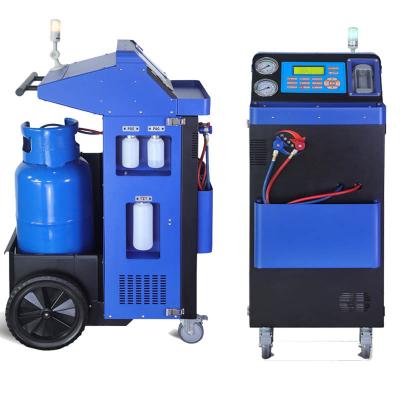 China Unidade de máquina de recuperação de refrigerante R134a para limpeza de carros A/C com visor à venda