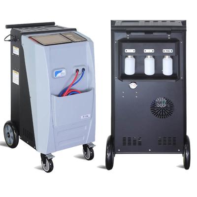 China 220V Vehicle AC Gas Recovery Machine A/C Recycle Recharge Unit For 134a 1234yf for sale