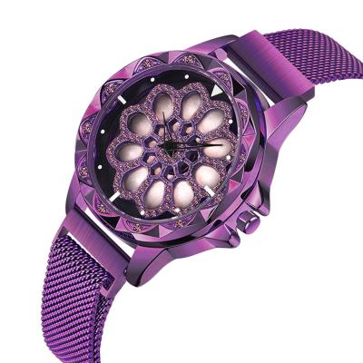 China Women's custom fashion Minimalism Quartz Wristwatch with rotating the display for sale