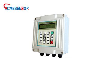 China Wall Mounted Digital Ultrasonic Flow Meter DN80-DN200 4-20mA Relay Alarms Ultrasonic Depth Sensor for sale