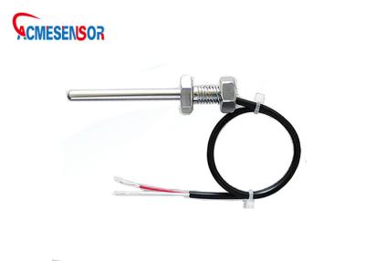 China 4mm Temperature Sensor Transducer Glass Fiber Temperature Sensor Pt1000 Seamless 304 for sale