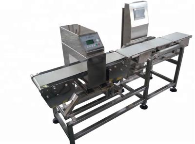 China 304 Stainless Steel Combined Conveyor Weight Check & Metal Detector Food Industry for sale