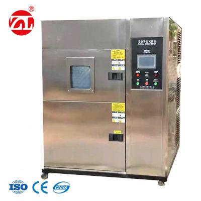 China Large Color LCD Two Boxes Air - Cooled Hot and Cold Impact Environmental Chamber for sale