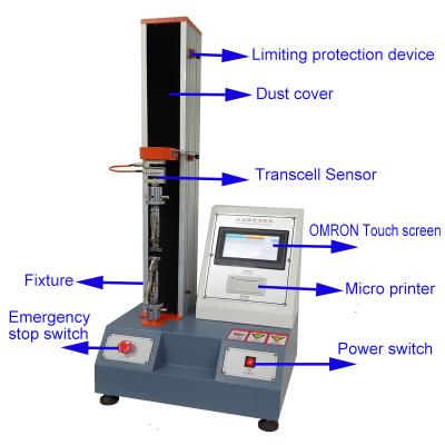 China Automatic Tabletop Material LCD Electric Universal Tensile Testing Machine for sale