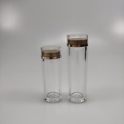 China Acrylic 40ml 50ml Transparent Vials for Saffron Cordyceps Vitamin Capsules Eco-friendly for sale