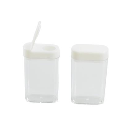 China 15cc Flat Flip Top Cap Pill Bottle for PS Transparent Candy Container in Any Color for sale