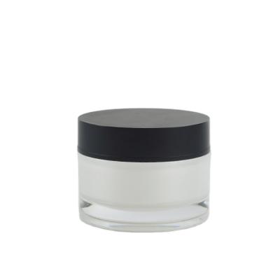 China Straight Round Shape Acrylic Plastic Container for Customized 150g Capacity Cream Jar for sale