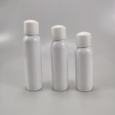 China PET Collar 100ml 120ml 150ml 180ml 200ml White Sunscreen Spray Bottle for Toner for sale