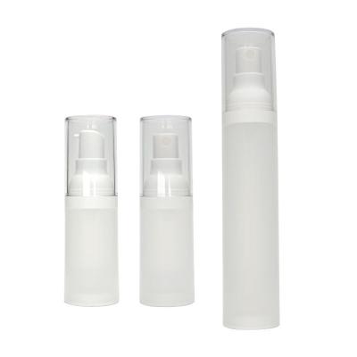 China AS Airless Pump Bottle 15ml 30ml 50ml Refillable Travel Container in Customized Color for sale