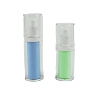 China Silk-screen Printing 15ml 30ml Round Acrylic Airless Bottle Perfect for Skin Care Cream for sale