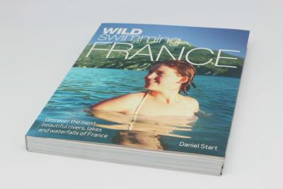 China French Travel Books Paperpack Sewing Binding Swiming Geography Book Printing Service for sale