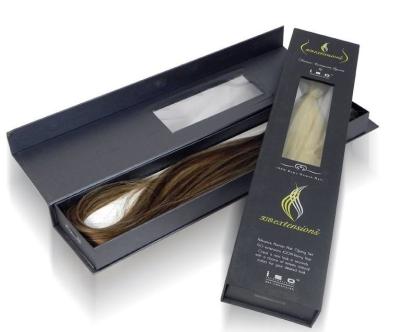 China Caja de empaquetado de empaquetado del pelo del FSC de la etiqueta privada de la caja de la peluca del OEM en venta