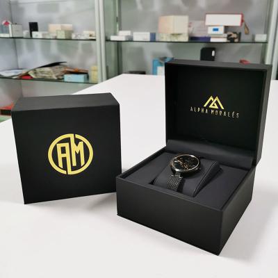 Cina Art Paper Watch Box Gift che imballa il contenitore di regalo quadrato dell'orologio del cartone in vendita