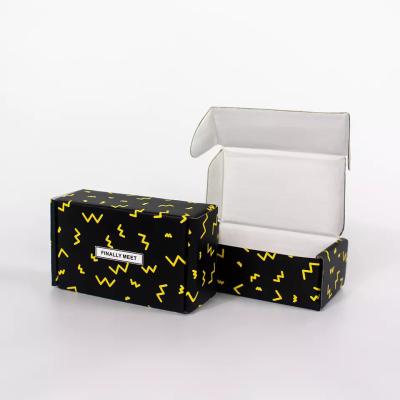 China Custom Logo Luxury Rigid Gift Black Yellow Packaging Candle Mailer Box for sale