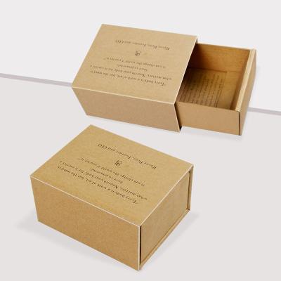 China Cardboard Brown Kraft Paper Box Custom Printing Packaging for Soap for sale