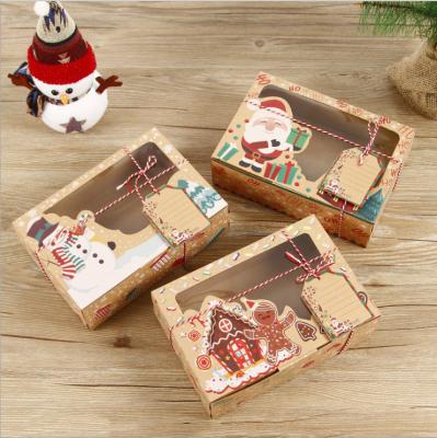 China Human Shaped Kraft Cardboard Gift Boxes For Christmas Gingerbread for sale