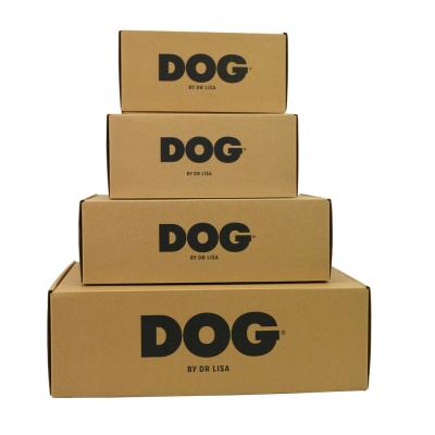 China Mailer Kraft Paper Packaging Box Corrugated Cardboard For Dog Toys for sale