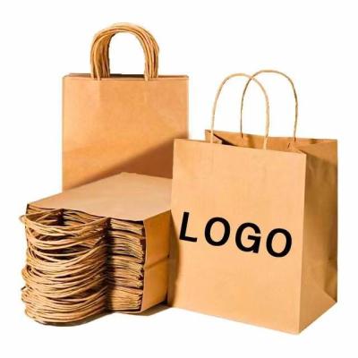 Chine Logo Recyclable Paper Gift Bags imprimé fait sur commande à vendre
