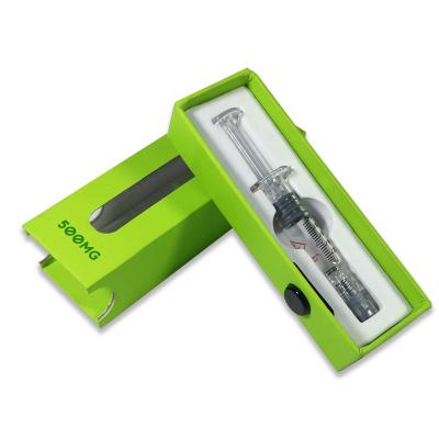 China Private Design Pen Style Printing Packaging Box For Child Proof Oil Injector Syringe for sale