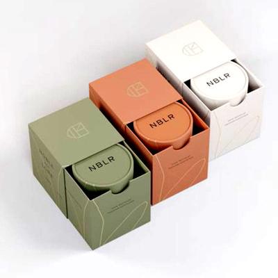 China OEM Custom Gift Packaging Skincare Candle Luxury Gift Box for sale