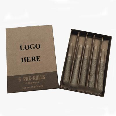 China Pre Roll Paper Cigarette Boxes Child Resistant With UV Coating for sale