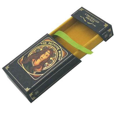 China Caja de empaquetado de lujo de encargo de Vape que graba en relieve para los conos pre rodados CBD en venta