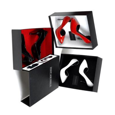 China Gepersonaliseerd Klein Karton Shoebox Magnetisch voor Luxe Hoge Hiel Te koop