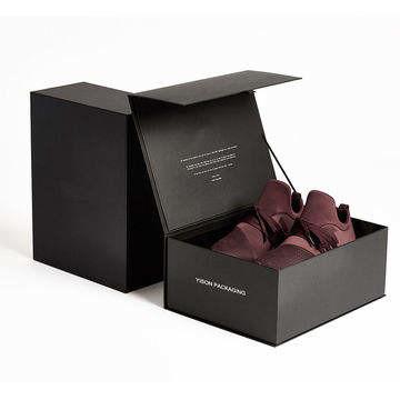 Chine L'emballage de chaussure de carton enferme dans une boîte le pliage magnétique pour des espadrilles à vendre