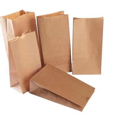 China Custom Printed Kraft Paper Bag Food Grade Recycled For Bread Sandwich for sale