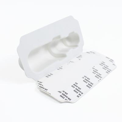 Китай Biodegradable Luxury Cosmetics Paper Molded Pulp Tray Packaging Box With Glue Lid продается