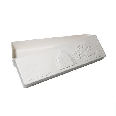 China Custom Biodegradable Printing Paper Molded Pulp Tray Box For Holiday Gift Packaging en venta