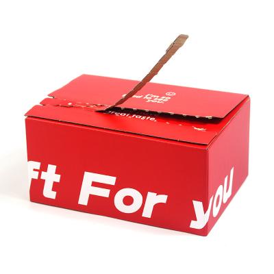 China Custom Easy Tear Strip Opening Seal Zipper Carton Box Corrugated Cardboard Boxes à venda