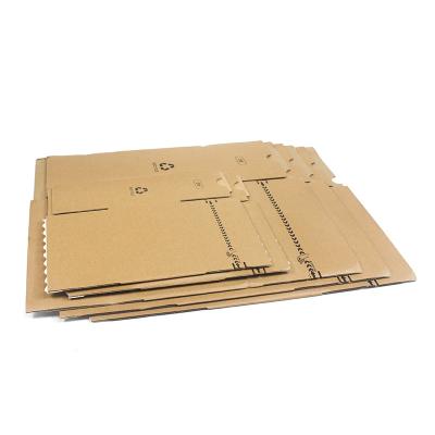 China Custom Corrugated Zipper Carton Box Easy Tear Cardboard Peel Off Box For Clothing Te koop