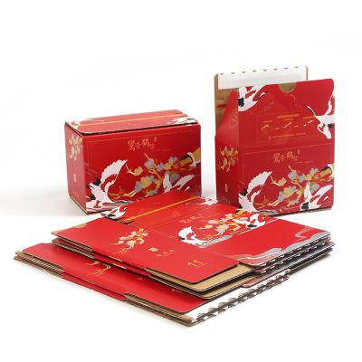 Κίνα Corrugated Tear Strip Box Custom Logo Zipper Tear Open Packaging Self Seal Paper Box προς πώληση