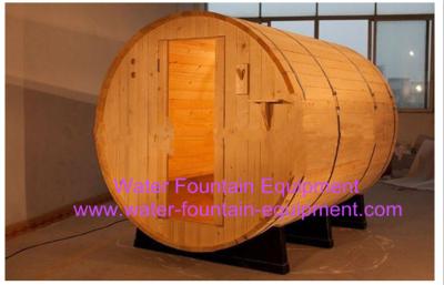China Canopy Barrel Sauna Room Canadian Pine Wood Electric Sauna Heater for sale