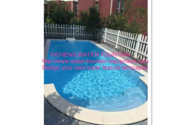 China Above Ground Automatic Pool Cover Project Transparent Blue Color With Motor Roller for sale