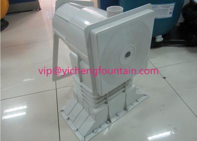 China Desnatadora ancha de la pared de la piscina de la boca del ABS blanco con la placa frontal decorativa 1,5 pulgadas en venta