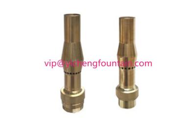 China DN15 - DN40 Water Fountain Spray Heads Forthy / Air Mixed Fountain Nozzle Brass Material for sale