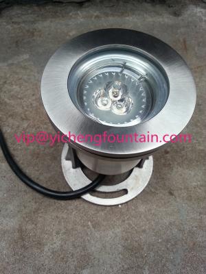 Chine La fontaine sous-marine de l'acier inoxydable 12V/24V allume MR16 la couleur de l'ampoule/LED 3W RVB changeant IP68 à vendre