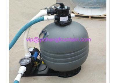 China Top Mounted Plastic Swimming Pool Sand Filters For Ponds Filtration Deep Grey Color for sale