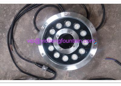 China 180mm Alu Body SS Surface Underwater Fountain Lights DMX512 Control Type 12X3W DC24V for sale